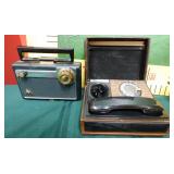 N - VINTAGE MOTOROLA RADIO & ROTARY PHONE