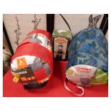 301 - WARM WEATHER SLEEPING BAGS & LANTERN