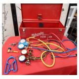 301 - TOOLBOX W/ AIR GAUGES