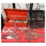 301 - TOOLBOX & CART FULL OF VICES & TOOLS