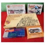 287 - VINTAGE GAMES & TRAINS IN BOXES