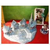287 - CHRISTMAS DECOR LOT W/ SNOW GLOBE