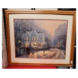 301 - THOMAS KINKADE FRAMED PIX W/ COA