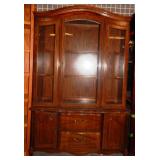 11 - ELEGANT SOLID WOOD CHINA CABINET
