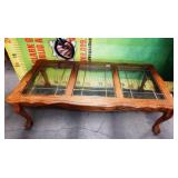 11 - GLASS TOP COFFEE TABLE