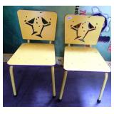 286 - MATCHING YELLOW COCKTAIL CHAIRS