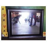 43 - WMC WOOD HI DEF WALL MIRROR