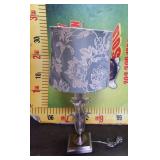 43 - CORNELLA CRYSTAL GLASS TABLE LAMP WMC NEW