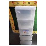 257 - TALL PLASTIC STORAGE SHELF