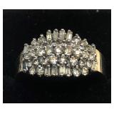 H605 14KT YELLOW GOLD DIAMOND RING