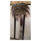 287 - VERY COOL MIRRORED PALM TREE WALL ART