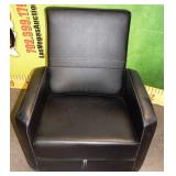 11 - THE PERFECT BLACK SHINY WIDE ARM CHAIR