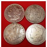 51 - QUAD OF MORGAN SILVER DOLLARS