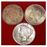 51 - TRIO OF SILVER DOLLARS #4