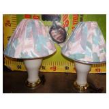 272 - COOL FABRIC SHADE TABLE LAMPS