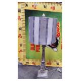 43 - GRAY WASH TRADITIONAL LAMP & SHADE