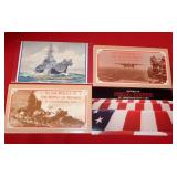 51 - QUAD SET OF COMMEMORATIVE SILVER COINS