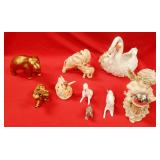 272 - CAPODIMONTE ANGEL & MORE SHELF DECOR