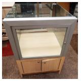 64 - GLASS DISPLAY TABLE