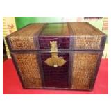 11 - LINED STURDY CHEST FOR STORAGE