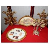 11 - GOLD TONE WALL ART