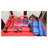 11 - SET OF LIGHT FREE WEIGHTS