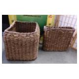 43 - NEW WMC PAIR OF WOVEN BASKETS