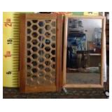 43 - WMC WOOD MIRRORED WALL ART