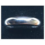 H111 14KT WHITE GOLD WEDDING BAND 4.7GRS SIZE 7