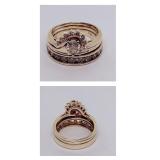 H631 14KT YELLOW GOLD DIAMOND RING FEATURES .35CT