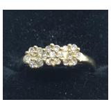 H115 10KT YELLOW GOLD YELLOW SAPPHIRE RING