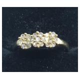 H115 10KT YELLOW GOLD YELLOW SAPPHIRE RING