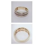 H642 10KT YELLOW GOLD DIAMOND RING FEATURES