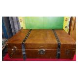 43 - SPACE SAVER TRUNK W/ STRAPS