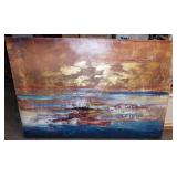 43 - LARGE NEW WMC ABSTRACT CANVAS
