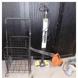 11 - ROLLING CART ORECK STEAMER & MORE