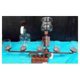 43 - NEW WMC GLASS & METAL CANDLE HOLDERS