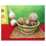 43 - WMC NEW FOOTED BOWL & SPHERES