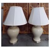 43 - ADORABLE PAIR OF NEW WMC TABLE LAMPS