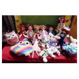 11 - CLEAN LOT OF DOLLS RAGGEDY ANN & ANDY