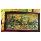 11 - FRAMED LARGE SIGNED CITY LIFE PICTURE