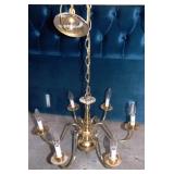 11 - BRASS CANDLE CHANDELIER