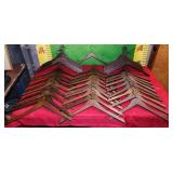 11 - LARGER LOT OF CLEAN WOOD HANGERS