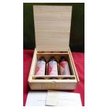 11 - 3 SIGNED  BOTTLES OF WINE JUSTIN WINERY