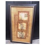 11 - FRAMED WALL ART FLOWERS