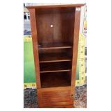 42 - SOLID WOOD TV CABINET W/ STORAGE