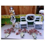 42 - CLEAN LITTLE LOT OF OUTDOOR DECOR