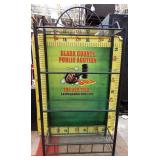 11 - TALL GLASS SHELVING UNIT