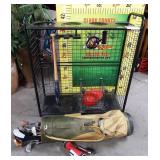 11 - SPORTS STORAGE W/ CLUBS WEIGHTS & MORE