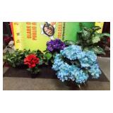 11 - LOT OF FAUX PLANTS